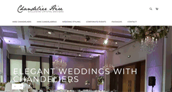 Desktop Screenshot of chandelierhire.com.au